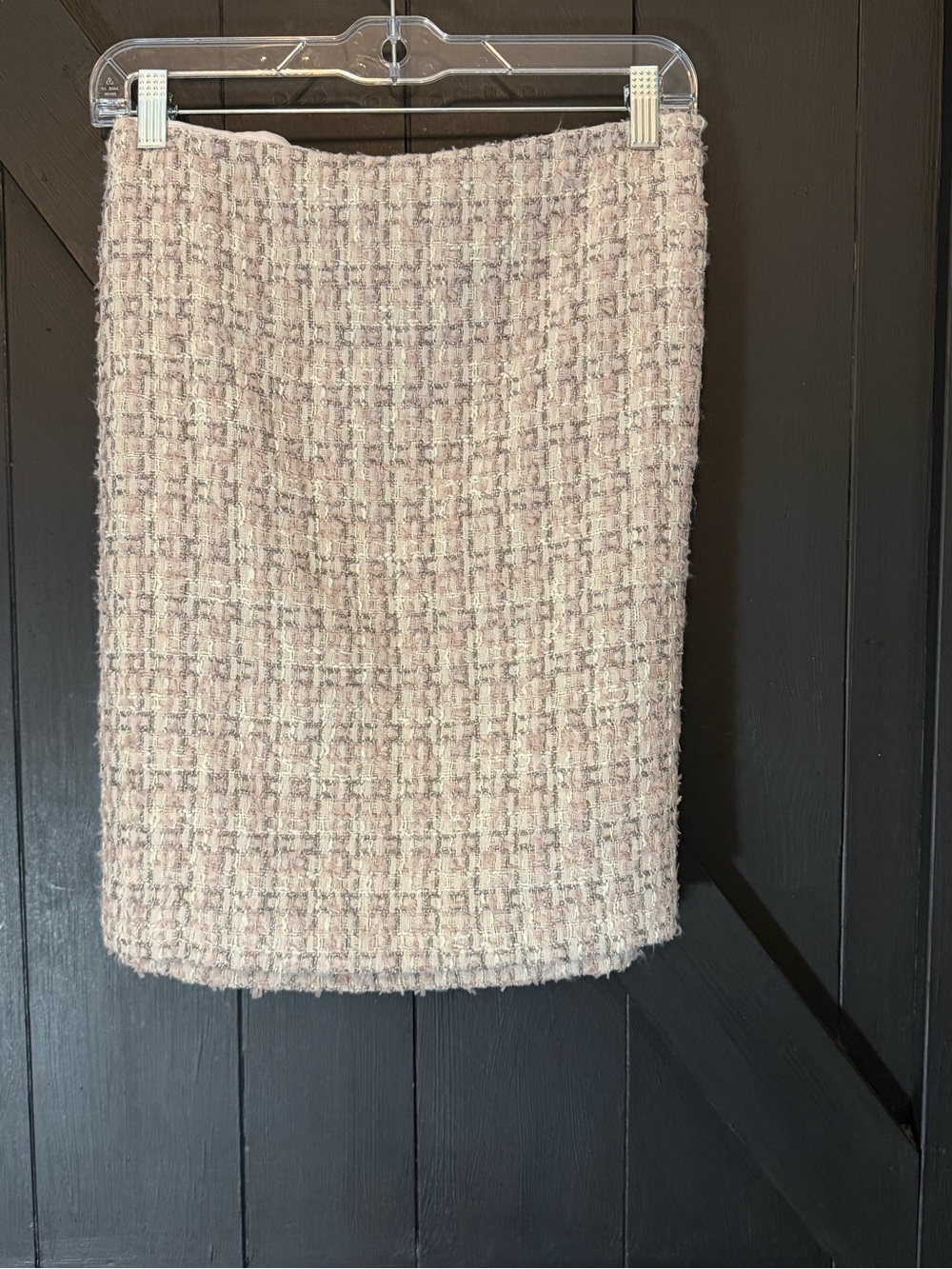 Calvin Klein Pink Tweed Pencil Skirt